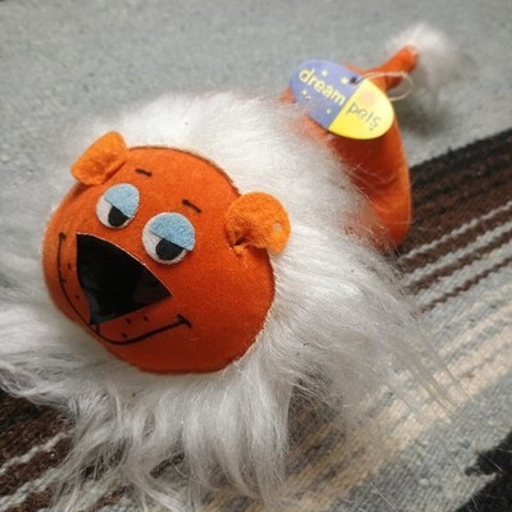 Dream Pets Ryan Lion Vintage 60s MCM Sawdust Stuffed Animal Japan NWT Deadstock